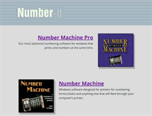 Tablet Screenshot of number-it.com
